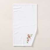 Niedlichen drei Affen und das goldene Monogramm au Badhandtuch Set (Handtuch)