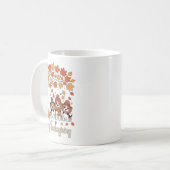 Niedlichen drei Beagle Hunde Pumpkins Fall Tree Ha Kaffeetasse (Vorderseite Links)