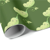 niedlichen Erbsen Geschenkpapier (Rolleneckpunkt)