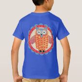 Niedlichen Eule Hoo Hoo Vogel-Liebhabers bunt T-Shirt (Rückseite)