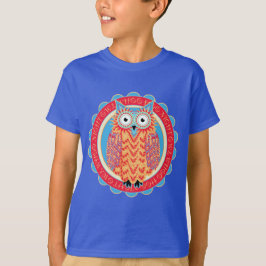 Niedlichen Eule Hoo Hoo Vogel-Liebhabers bunt T-Shirt