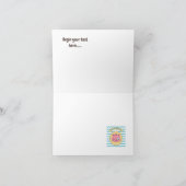 Niedlichen farbigen grafischen Kindergeburtstag hi Karte (Innenseite)