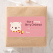 Niedlichen haben ein beartiges Weihnachtsdekor (Insitu)