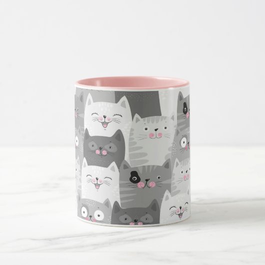 Niedlichen Kätzchen Tasse (Zentrum)