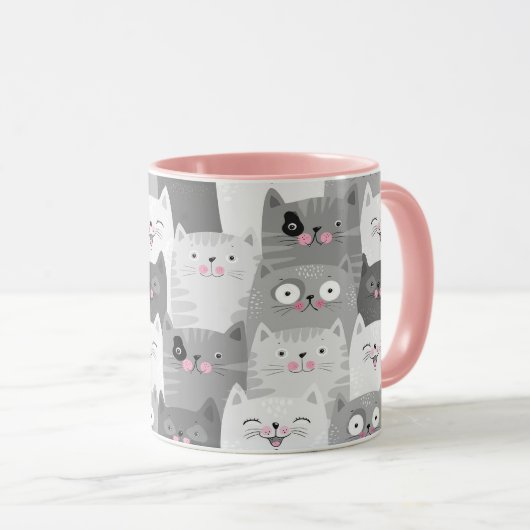 Niedlichen Kätzchen Tasse (VorderseiteRechts)