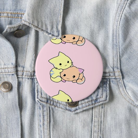Niedlichen kleine Kätzchen in Rosa Button (Beispiel)