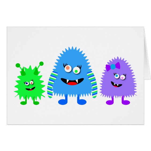 Niedlichen kleine Monster (Vorderseite (Horizontal))