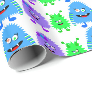Niedlichen kleine Monster Geschenkpapier