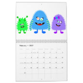 Niedlichen kleine Monster Kalender (Feb 2027)