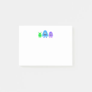 Niedlichen kleine Monster Post-it Klebezettel