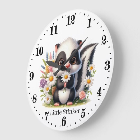 Niedlichen kleine Stinkmädchen geben Namen Große Wanduhr (Winkel)