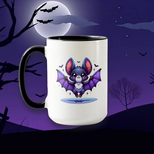 Niedlichen Kokett bin ich Batty für euch Halloween Tasse