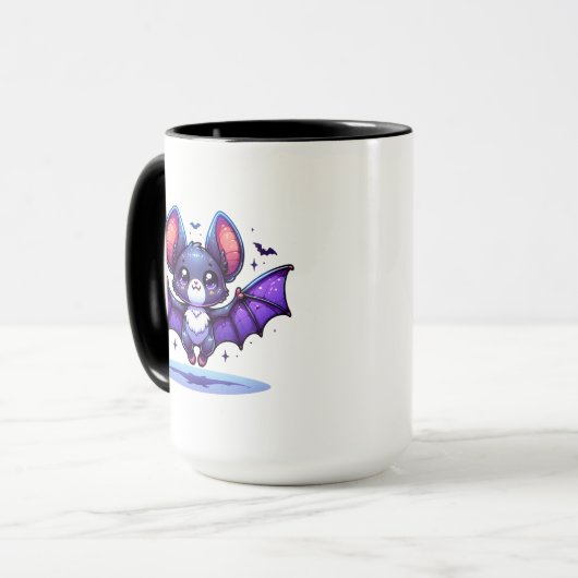 Niedlichen Kokett bin ich Batty für euch Halloween Tasse (Vorderseite Links)