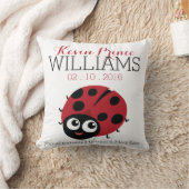 Niedlichen Little RED LADYBUG Baby Birth Keepake Kissen (Decke)