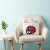Niedlichen Little RED LADYBUG Baby Birth Keepake Kissen (Stuhl )