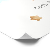 Niedlichen Minimalistischen über der Mond Babydusc Poster (Ecke)