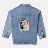 Niedlichen nur Ehepaare fügen Text Denim Jacket Jeansjacke (Rückseite)