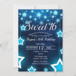 Niedlichen Sweet 16 individuelle Einladung mit Ste<br><div class="desc">Celebrate Sweet 16 Geburtstagsparty mit dieser "Niedlichen Sweet 16 Custom Invitation With Star Lights", leicht mit Ihren eigenen Details anpassen. Für weitere Anpassungen klicken Sie bitte auf die Schaltfläche "Personalisieren", scrollen Sie unten nach unten, klicken Sie auf den Link "Weitere Anpassungen vornehmen" und verwenden Sie unser Designwerkzeug, um diese Vorlage...</div>