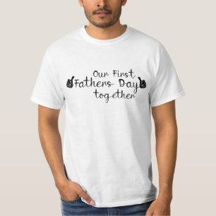 Niedlichen taucht zusammen unseren ersten Vatertag T-Shirt