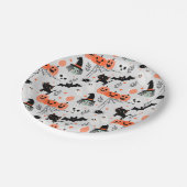 niedlichen Teller zwischen Papier und Grau (Schrägansicht)