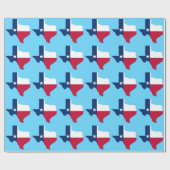 Niedlichen Texas Staat Red White Blue Geschenkpapier (Flach)