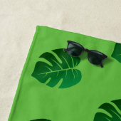 Niedlichen Tiere Safari Green Cartoon Dschungel Strandtuch (Beispiel)