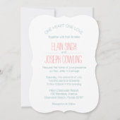 Niedlichen Tonnen LIEBE Elefantenherz Einladungen (Rückseite)