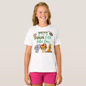 Niedlichen Vier Ever Wild Jungle Safari Tierister T-Shirt (Vorne ganz)