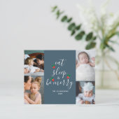 Niedlichen Vier FotoCollage Weihnachten (Stehend Vorderseite)