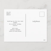 Niedlichen Vier FotoCollage Weihnachten (Rückseite)