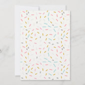 Niedlichen vier mal süße Süßigkeiten Land 4. Gebur Einladung (Rückseite)