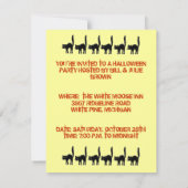 Niedlichen Vintage Halloween-Party Einladungen (Rückseite)