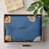 Niedlichen Vintage Kinder, die zu Halloween-Abend  Seidenpapier (Geschenk)