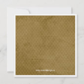 Niedlichen Vintagen kleine Mädchen zum Geburtstag  Einladung (Rückseite)