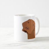 Niedlichen Vizsla Kaffeetasse (VorderseiteRechts)