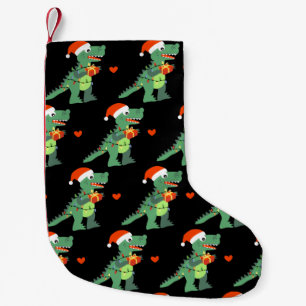 Niedlichen Xmas T-Rex Dino Weihnachten Strumpf Kleiner Weihnachtsstrumpf