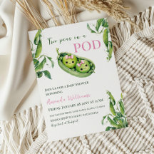 Niedlichen zwei Erbsen in einem Pod Pink Girl Twin