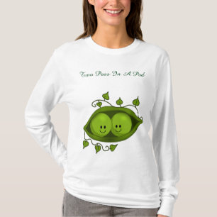 Niedlichen zwei Erbsen in einem Pod-Zehn T-Shirt