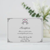 Niedlichen zwei Gärten küssen schwule Hochzeit Emp Einladung (Stehend Vorderseite)