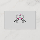 Niedlichen zwei Grooms küssen schwule Hochzeiten P Platzkarte (Rückseite)