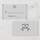 Niedlichen zwei Grooms küssen schwule Hochzeiten P Platzkarte (Vorne/Hinten)