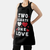 Niedlichen zwei Herzen eine Liebe Geburtstag Valen Schürze (InSitu)