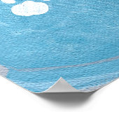 Niedlichen zwei Katzen Bird sehen Deck Plakate (Ecke)