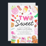 Niedlichen zwei SWEET Candy Land Kids Candyland Ge Einladung<br><div class="desc">Niedlichen zwei SWEET Candy Land Kids Candyland Geburtstag Einladung</div>
