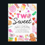 Niedlichen zwei SWEET Candy Land Kids Candyland Ge Postkarte<br><div class="desc">Niedlichen zwei SWEET Candy Land Kids Candyland Geburtstag Einladung</div>