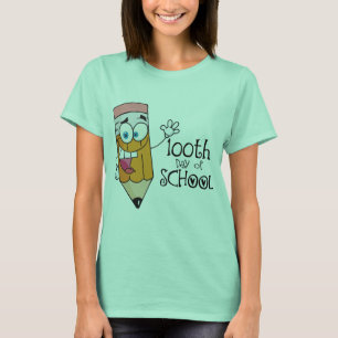 Niedlicher 100. Schulgeschenk für Cartoon T-Shirt