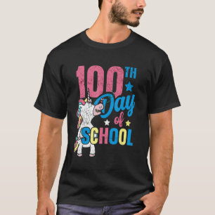 Niedlicher 100. Schultag Unicorn Lehrer Kinder T-Shirt