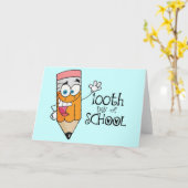 Niedlicher 100. Tag des SchulCartoon-Geschenks Karte (Gelbe Blume)