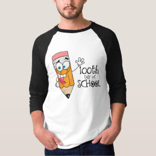 Niedlicher 100. Tag des SchulCartoon-Geschenks T-Shirt
