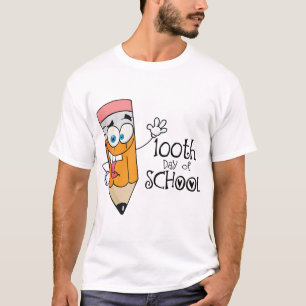 Niedlicher 100. Tag des SchulCartoon-Geschenks T-Shirt